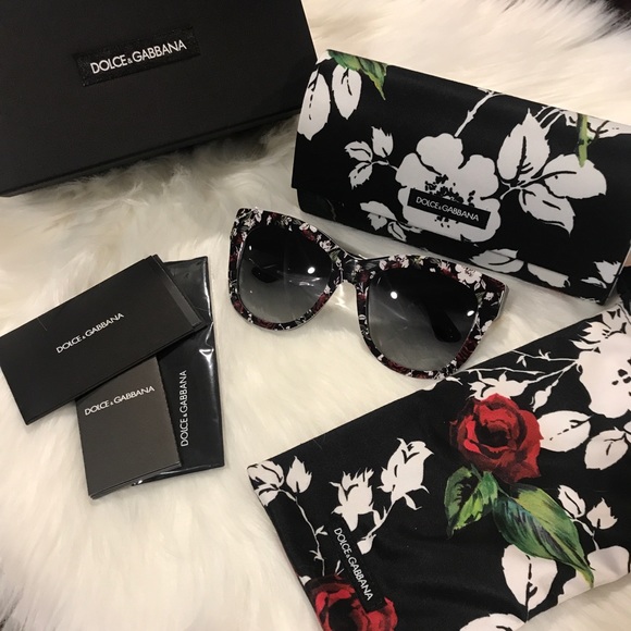 Dolce & Gabbana Accessories - Dolce & Gabbana Floral Sunglasses